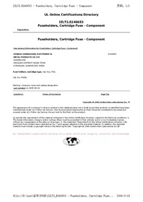 保險(xiǎn)絲座FH1系列UL證書
